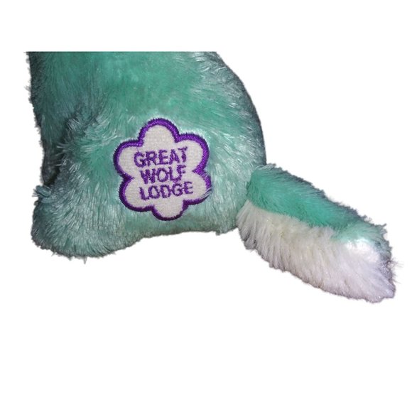 Ty Beanie Babies Jade Mint Green Fox Great Wolf Wilderness Lodge Stuffed Plush T - Picture 5 of 12